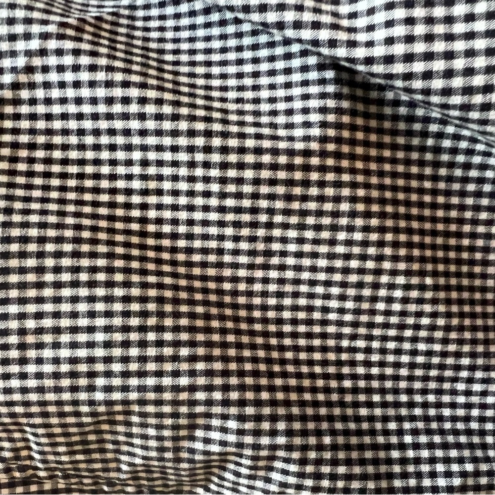 Women’s Banana Republic Black and White Gingham Check Cropped Pants Cotton - Picture 6 of 6